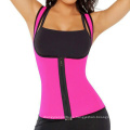 Cinturón de estómago plano sin mangas con cremallera de la cintura de la cintura para el entrenamiento para mujeres sin mangas